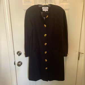 Chetta B Black Coat Dress Size 10
